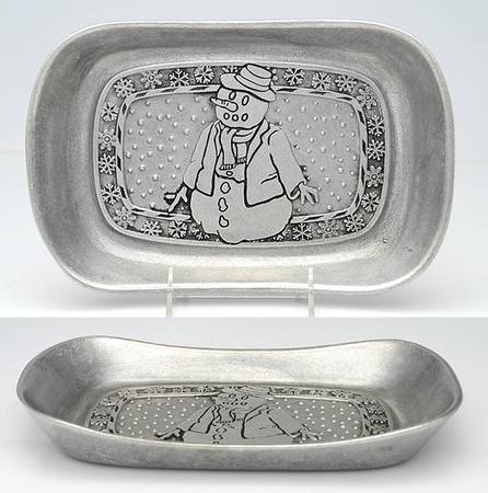 Snowman (Hollowware) 11" Bread Tray