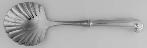 English Onslow (Sterling) Casserole Spoon with Stainless Shell Bowl