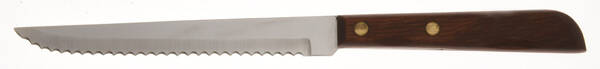 Town and Country Brown Maple (Stainless) Individual Steak Knife Hollow Handle Serrate Blade