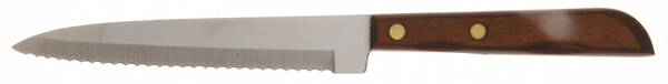 Town and Country Brown Maple (Stainless) Individual Steak Knife Hollow Handle Serrate Blade