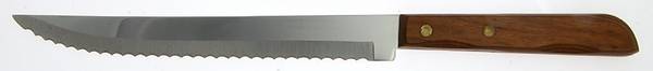 Town and Country Brown Maple (Stainless) Small Steak Carving Knife with Stainless Blade