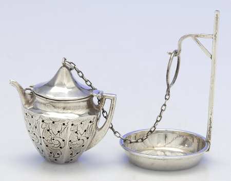 Tea Balls (Sterling, Hollowware) Teaball with Stand
