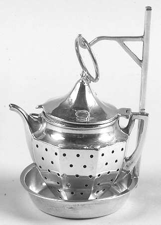 Tea Balls (Sterling, Hollowware) Tea Ball with Stand
