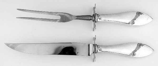 WEB16(Sterling) Small Stainless Blade 2-Piece Steak Carving Set