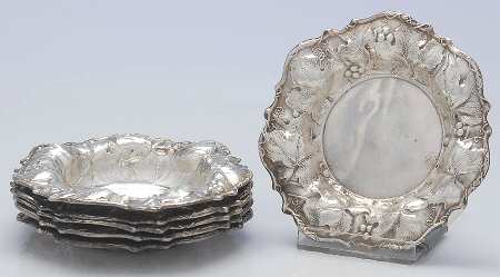 7118 (Sterling, Hollowware) Set of 6 Nut Dish