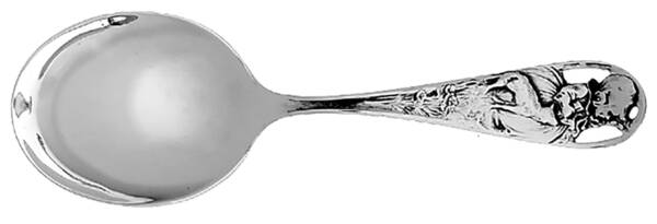 Mary Had a Little Lamb (Sterling) Straight Handle Baby Spoon