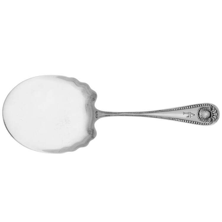 Bead (Sterling, 1880, Monograms) Solid Waffle Server