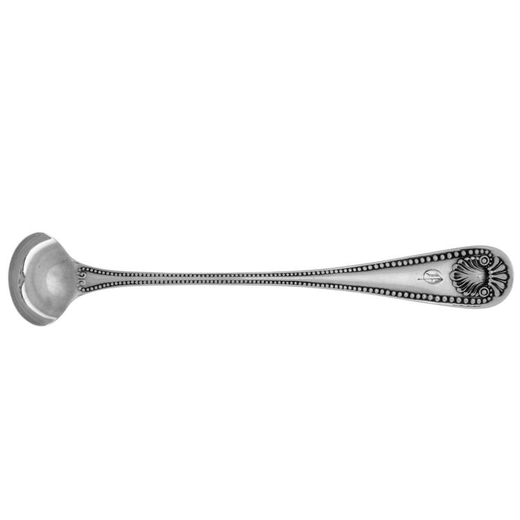 Bead (Sterling, 1880, Monograms) Mustard Spoon