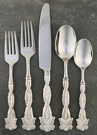 Butterfly (Nickel Plate) 5 Piece Place Setting