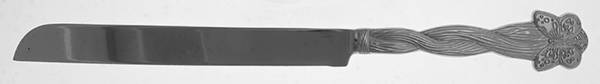 Butterfly (Nickel Plate) Large Solid Piece Cake Knife