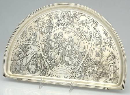 1558 (Sterling, Hollowware) High Chair Tray