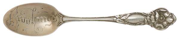 Floral Series #1 (Sterling) Five O'Clock Souvenir Spoon