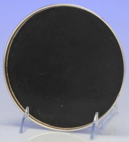 20 (Sterling, Hollowware) 6" Cordial Tray with Lucite Center & Sterling Band