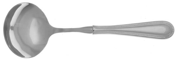 Continental Bead (Stainless) Gravy Ladle with No Spout Stainless Bowl HC