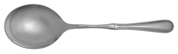 Continental Bead (Stainless) Casserole Spoon with Smooth Stainless Bowl HC