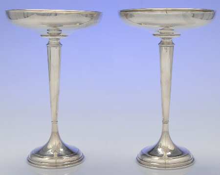 8122 (Sterling, Hollowware) Pair of Sterling Compotes