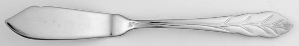 Leaf (Stainless) Flat Handle Master Butter Knife