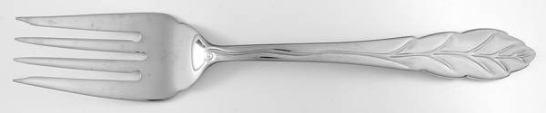 Leaf (Stainless) Large Solid Cold Meat Serving Fork