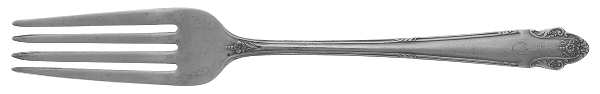 WOX3 (Sterling) Monogrammed Youth Fork