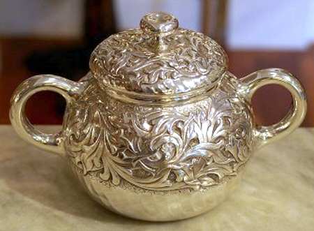 510W (Sterling, Hollowware) Sugar Bowl & Lid