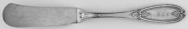 Olive (Coin) Flat Handle Master Butter Knife