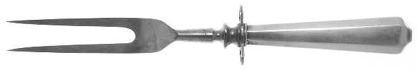 WSC56 (Sterling) Small Steak Carving Fork with Stainless Prongs
