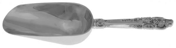 Antique Baroque (Silverplate) Ice Scoop with Silverplate Bowl