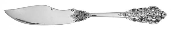 Antique Baroque (Silverplate) Flat Handle Master Butter Knife