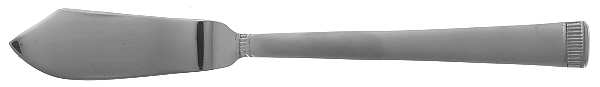 Chime-Frosted (Stainless) Flat Handle Master Butter Knife