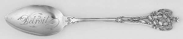 Floral Series #10 (Sterling) Fruit/Orange Souvenir Spoon