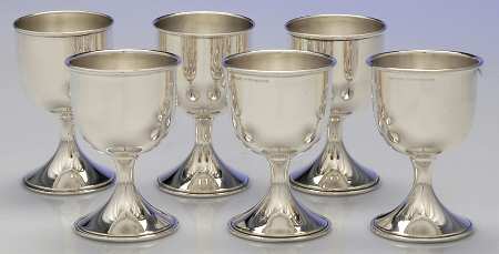 H9 (Sterling, Hollowware) Wine Goblet - Set of 6