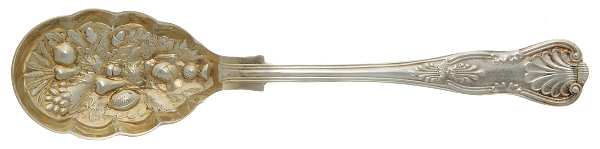 Kings (Silverplate) Solid Salad Serving Spoon