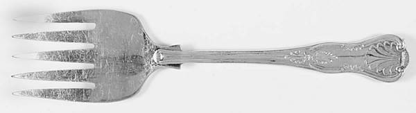 Kings (Silverplate) Large Solid Fish Serving Fork