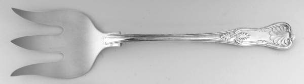 Kings (Silverplate) Solid Buffet Serving Fork