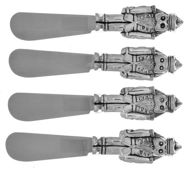 WAS201 (Silverplate) All Purpose Hollow Handle Spreader - Set of 4