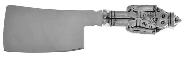 WAS201 (Silverplate) Cheese Cleaver with Stainless Blade