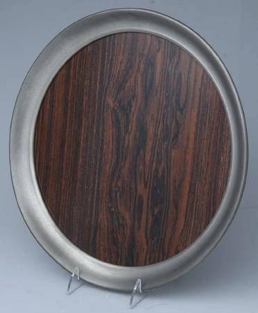 1136 (Pewter, Hollowware) Round Tray