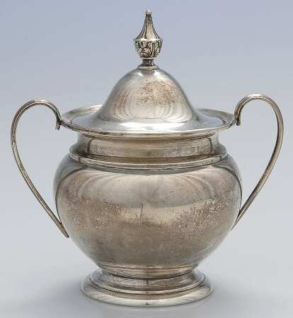 Kingston (Sterling, Hollowware) Sugar Bowl & Lid