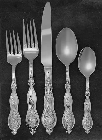Peacock (Stainless) 5 Piece Place Setting by Wallace Silver