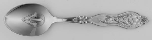 Peacock (Stainless) Pierced Tablespoon (Serving Spoon) by Wallace Silver