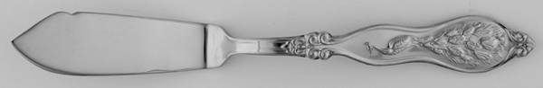 Peacock (Stainless) Flat Handle Master Butter Knife by Wallace Silver