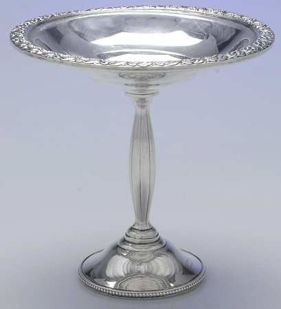 6505 (Sterling, Hollowware) Weighted Round Compote (Height X Width)