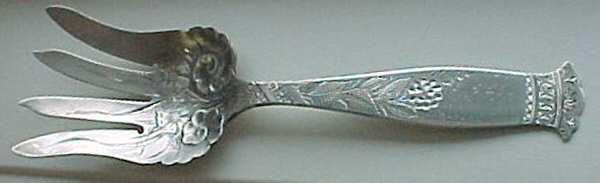 WDS44 (Sterling) Medium Solid Cold Meat Serving Fork