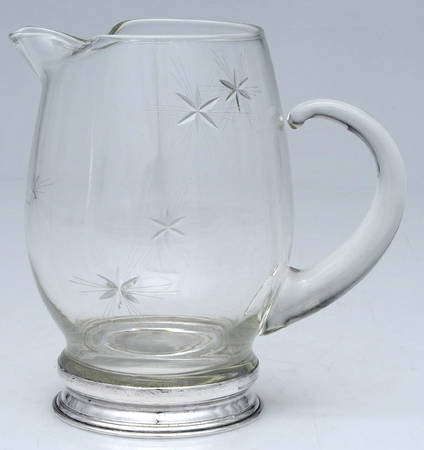 U15 (Sterling, Hollowware) Individual Crystal Martini Pitcher,Sterling Base