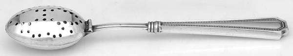 WSC62 (Sterling) Tea Strainer,Hollow Handle,SlvpBowl,Hinged