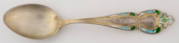 WTS53 (Sterling) Enameled Demitasse Spoon