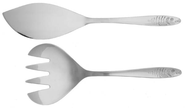 WMF155 (Stainless) 2 Piece Large Solid Fish Serving Set