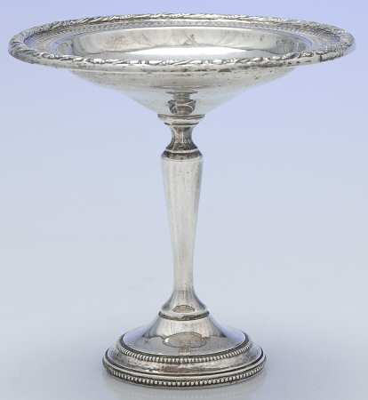 5608 (Sterling, Hollowware) Weighted Round Compote (Height X Width)