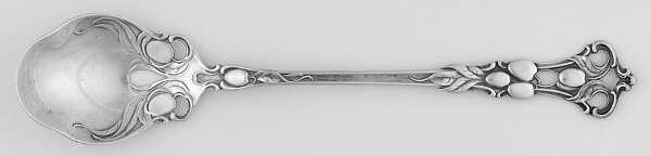 No. 65 (Sterling) Pierced Bowl Short Handle Olive Spoon