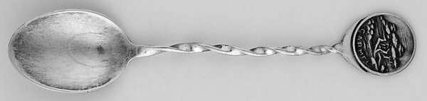 States & Cities Souvenir Spoons (Sterling) California Demitasse Spoon
